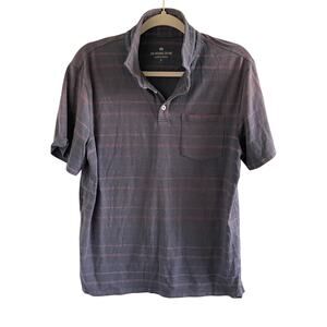 The Normal Brand Striped Polo Medium Active Navy Red